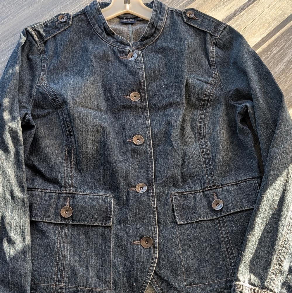 Denim Button-Up Jacket